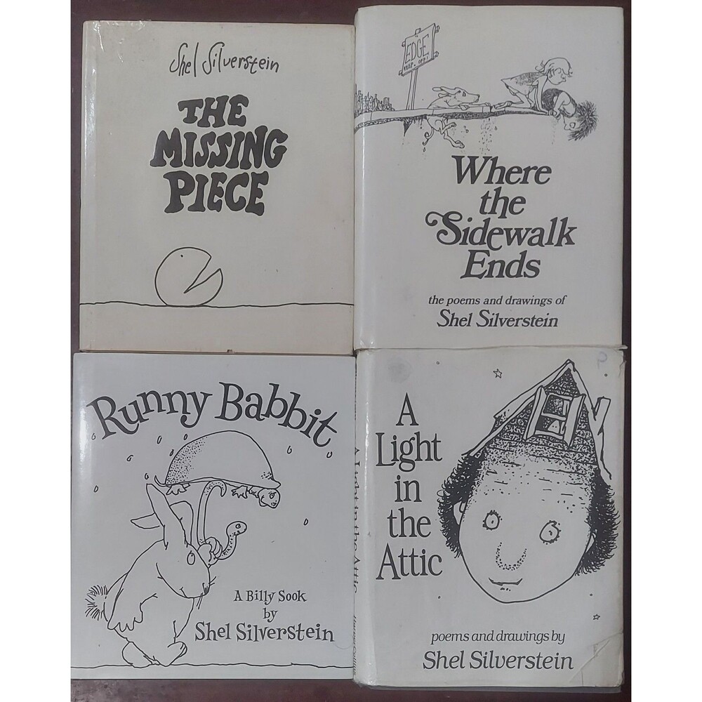 Shel Silverstein Lot Of 4 Hardcover Childrens Poetry/Story Books